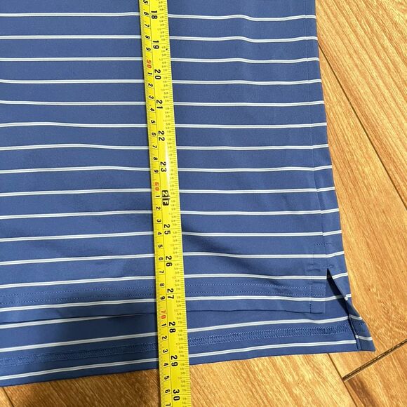 Fairway Green FG Tech Polo Shirt Men's XL Blue Striped USA Golf Quail Creek Top - Picture 8 of 8